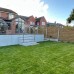 Glass Balustrade with Double Gates to a Raised Patio (Rotherham)